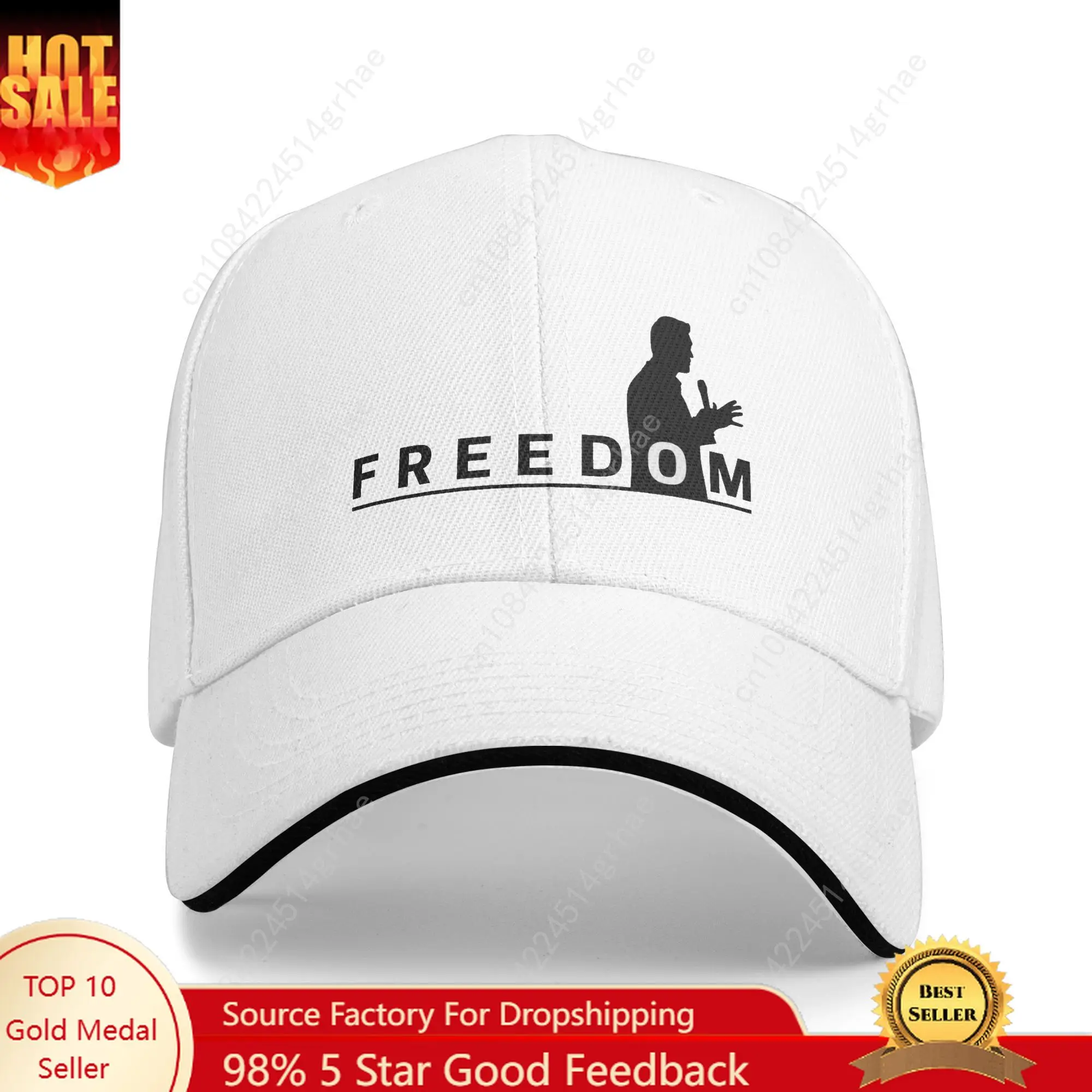 

Freedom Baseball Cap Charlie Kirk Stylish Men Women Hip Hop Hats High Quality Print Hiking Fishing Baseball Caps Gift