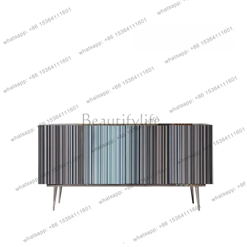 Italian light luxury dining side cabinet modern simple living room creative storage decoration household wall dining room