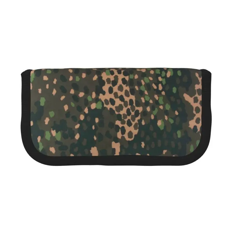 Customized Pea Dot Camo Pencil Cases for Boy Girl Large Capacity Camouflage Pen Box Bag School Accessories