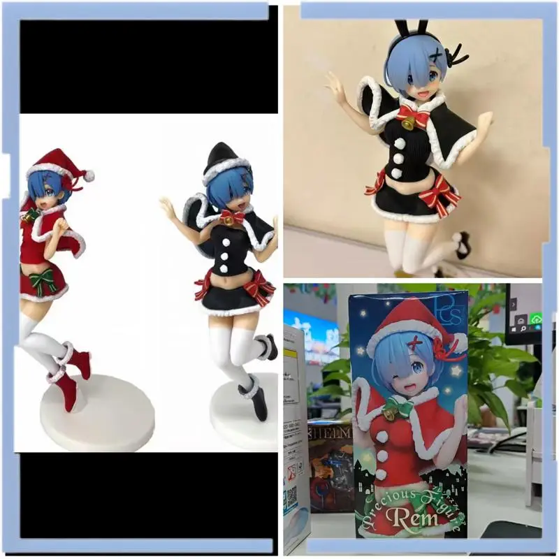 Disfraz de Navidad con Orejas de conejo, Taito Real Kara Hajimeru Isekai Seikatsu Rem, figura nueva y sin abrir, modelo de juguete de coleccionista