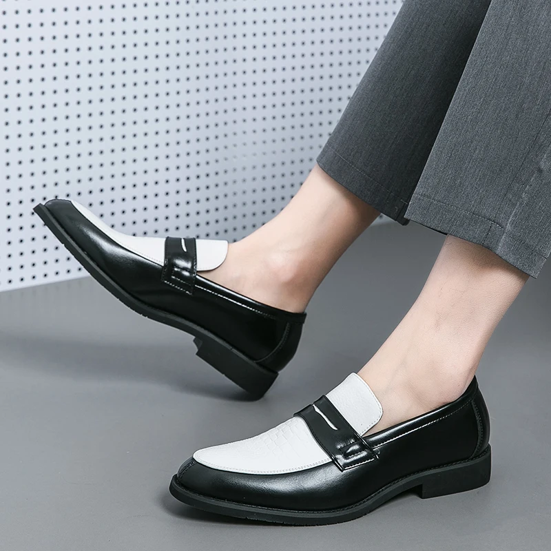 Summer Business Men Loafers European American Lightweight Comfortable Small Leather Shoes British Gentleman's Shoes Sizes 38-48