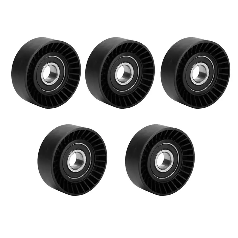 Precision 5X Fan Belt Tensioner Pulley V Ribbed Idler For BMW E46 E39 E38 E36 E53 11281433571