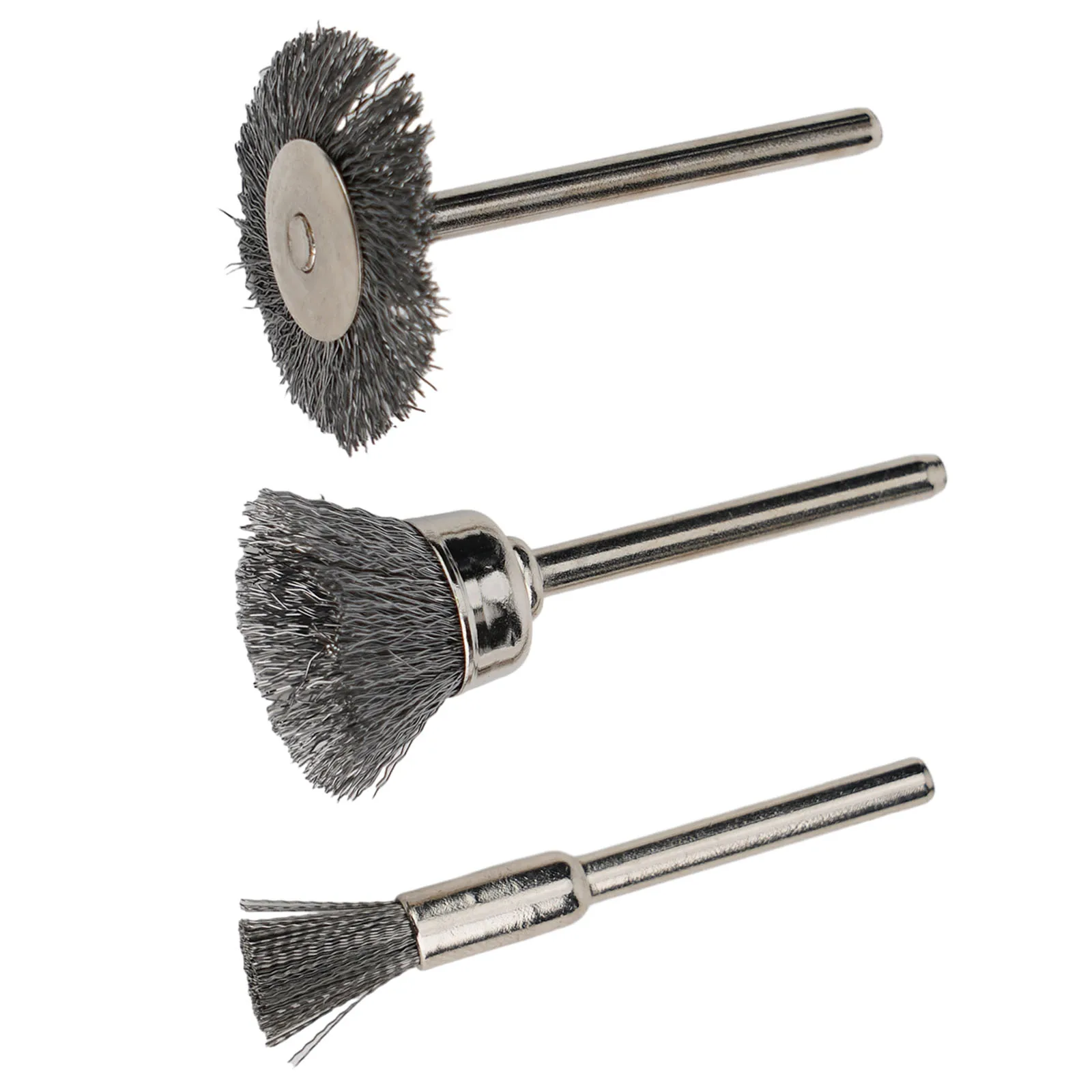 Polishing Grinding Derusting Wire Brush 3Pcs/Set Polishing Rust Removal Stainless Steel Steel Brush Wire Wheel