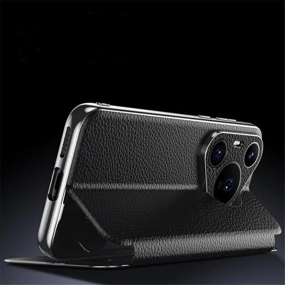 Магнитный чехол из натуральной воловьей кожи для Huawei Pura 70 Pro 70 Ультра чехол с окошком для делового держателя
