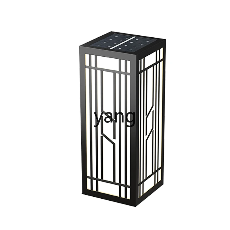 CX solar lawn ornament outdoor courtyard ornament villa garden decorative landscape square column