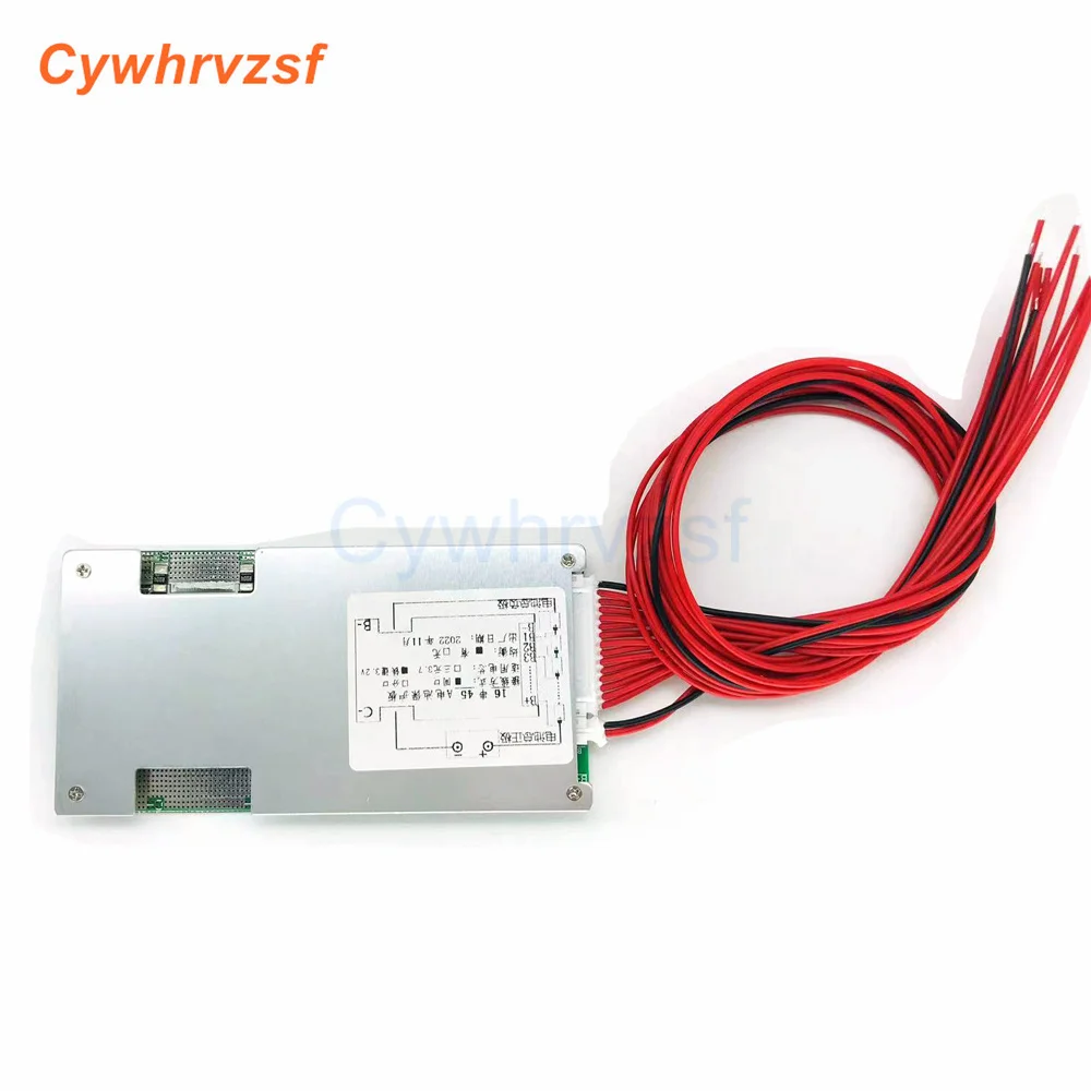 BMS 16S 45A 48V LiFePo4 Battery Balancer Charge Board Common Port Short Circuit Protection For Electric Bicycle/Escooter