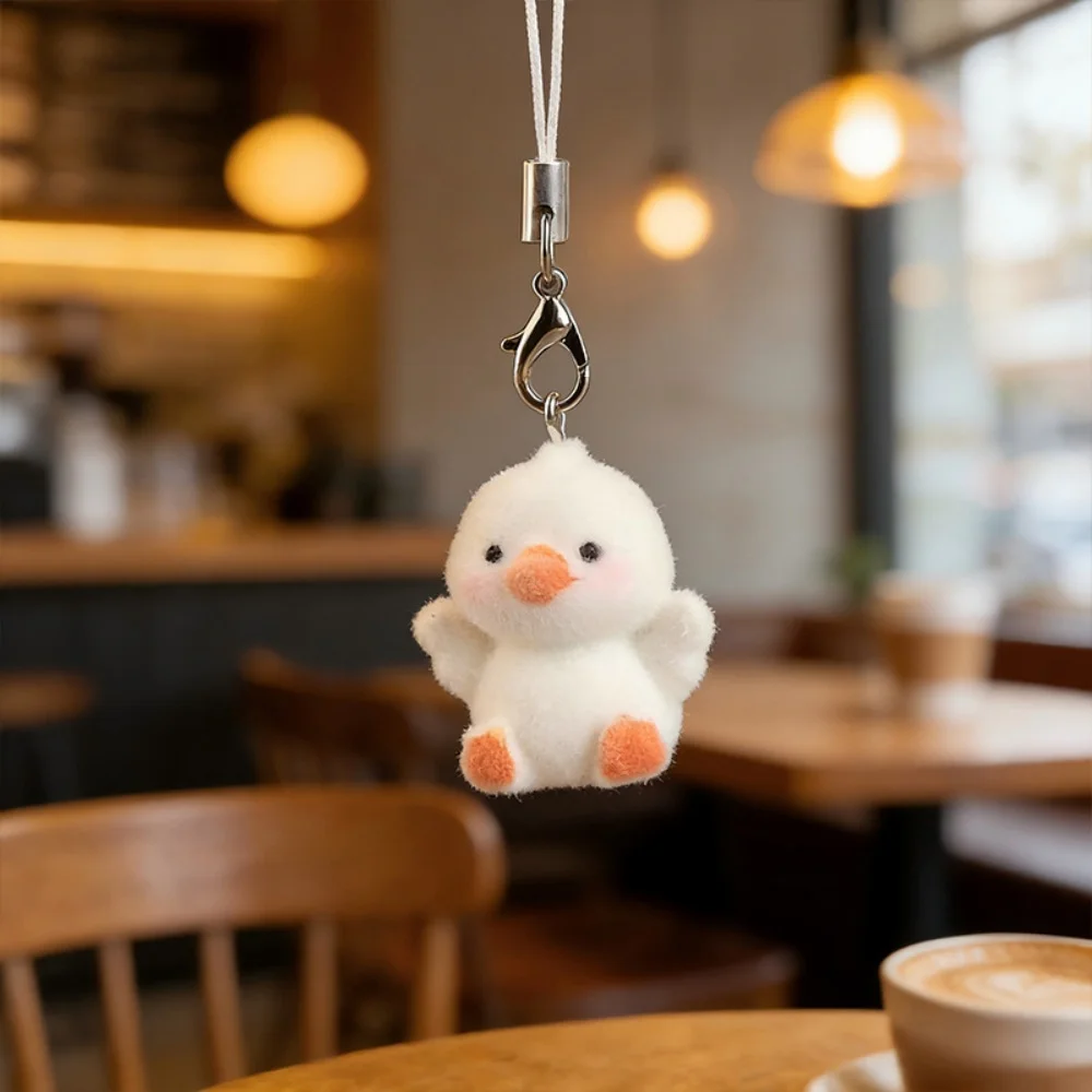 Cartoon Penguin Owl Chick Keychain Soft Flocked Keychain Mini Bag Charm Velvety Resin Key Ring For Keys School Bag Purse 2026