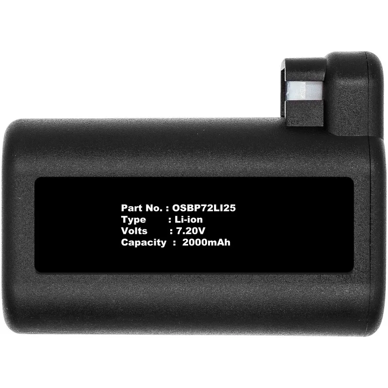 OSBP72LI25 High Quality Vacuum Cleaner Battery 7.2V 2000mAh for Electrolux PI91-5SGM PI92-4STN ERV7210TG ERV7200DB Brand New