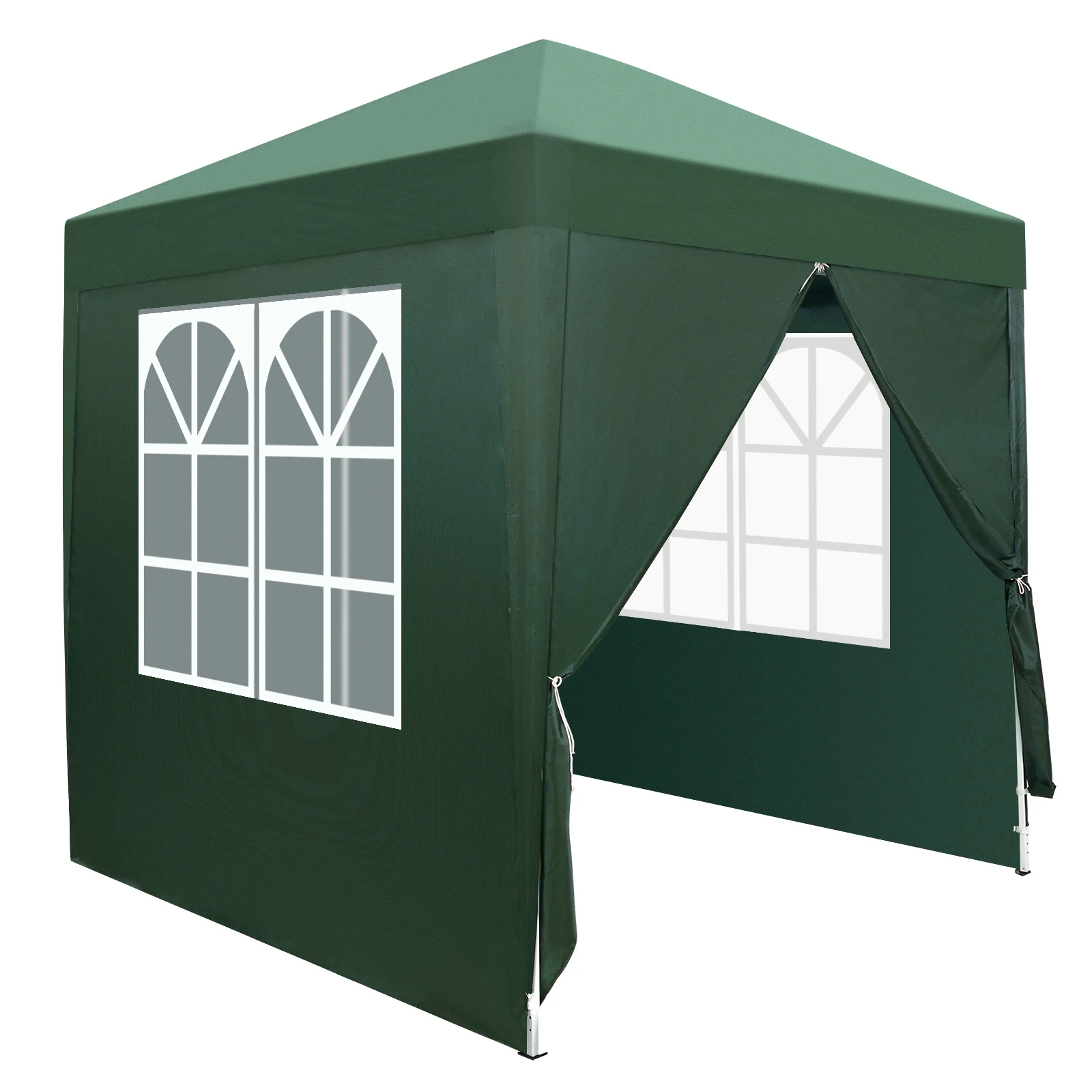 

2 X 2m Two Doors & Two Windows Practical Waterproof Right-Angle Folding Tent Green