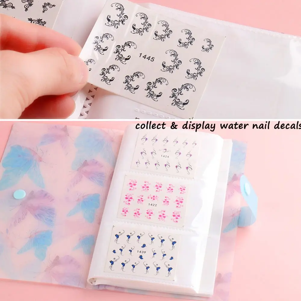 120 Slots Hot Card Exhibition Storage Holder Empty Album With Button Nail Stickers Book