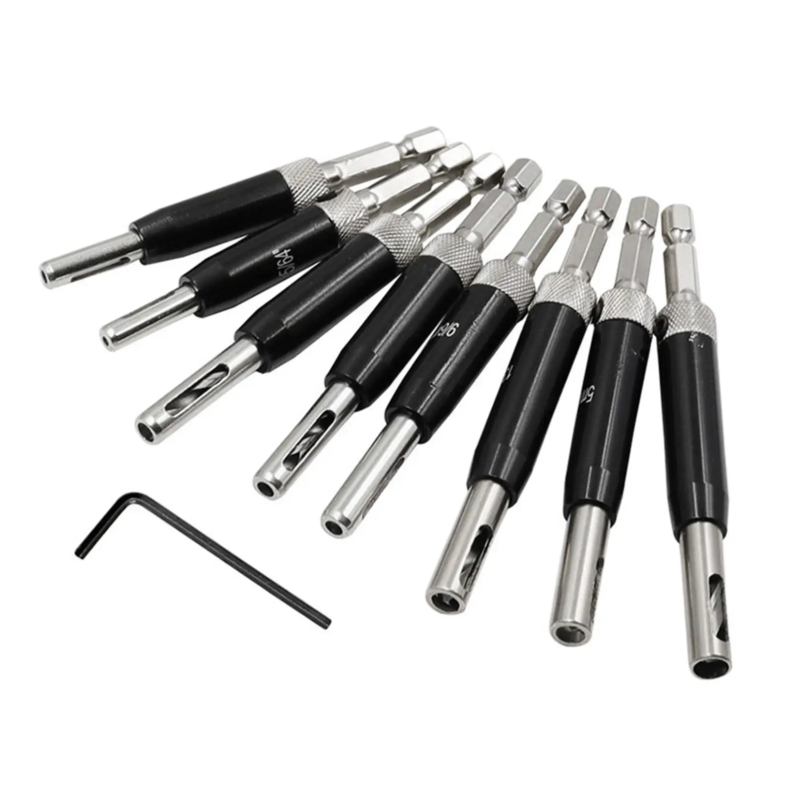 8 Pieces Self Centering Hinge Drill Bit Hinge drill bit Stainless Steel