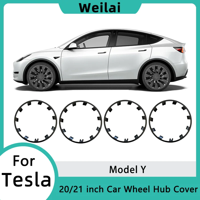 For Tesla Model Y 2024 21 Inch Wheel Protective Cover Hight Performance 20 inch Wheel Hub Protection Ring Rim Cover Accessories