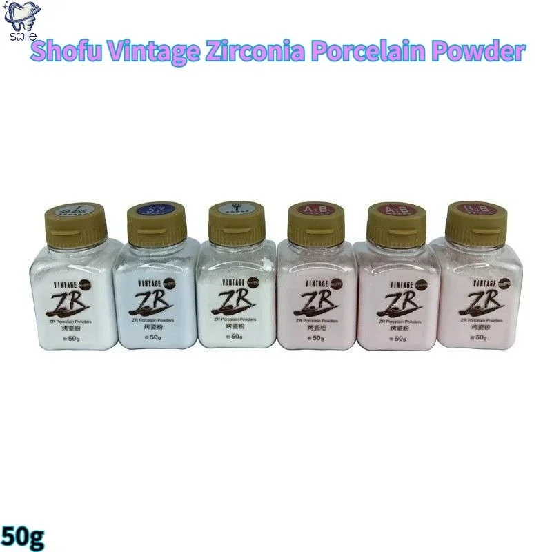 Shofu Dental Lab Vintage Zirconia Porcelain Powder 50g Various Shades Veneering Ceramic Powde Zirconia Crown Bridge Restoration