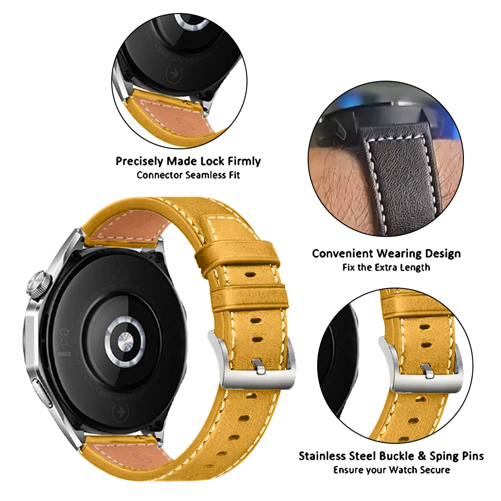 Pulseira esportiva de couro 22mm/20mm, para garmin venu 3 sq 2 forerunner 570 165 265 255music vivoactive 5 6, pulseira de substituição