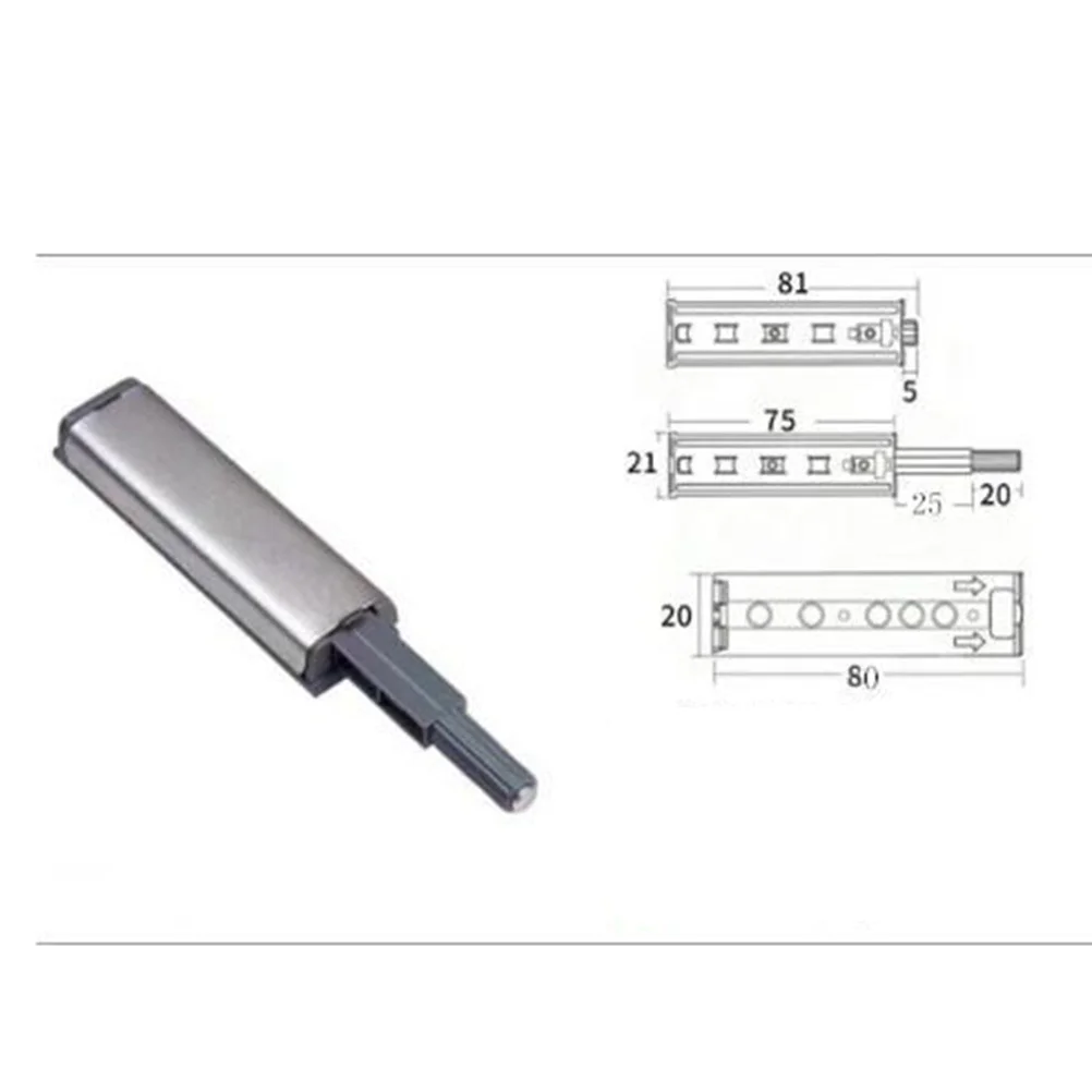 الإسكان المعدني العازلة خزانة دفع مزلاج هادئة لينة إغلاق فتحت الباب المغناطيسي لأثاث خزانة خزانة درج #1