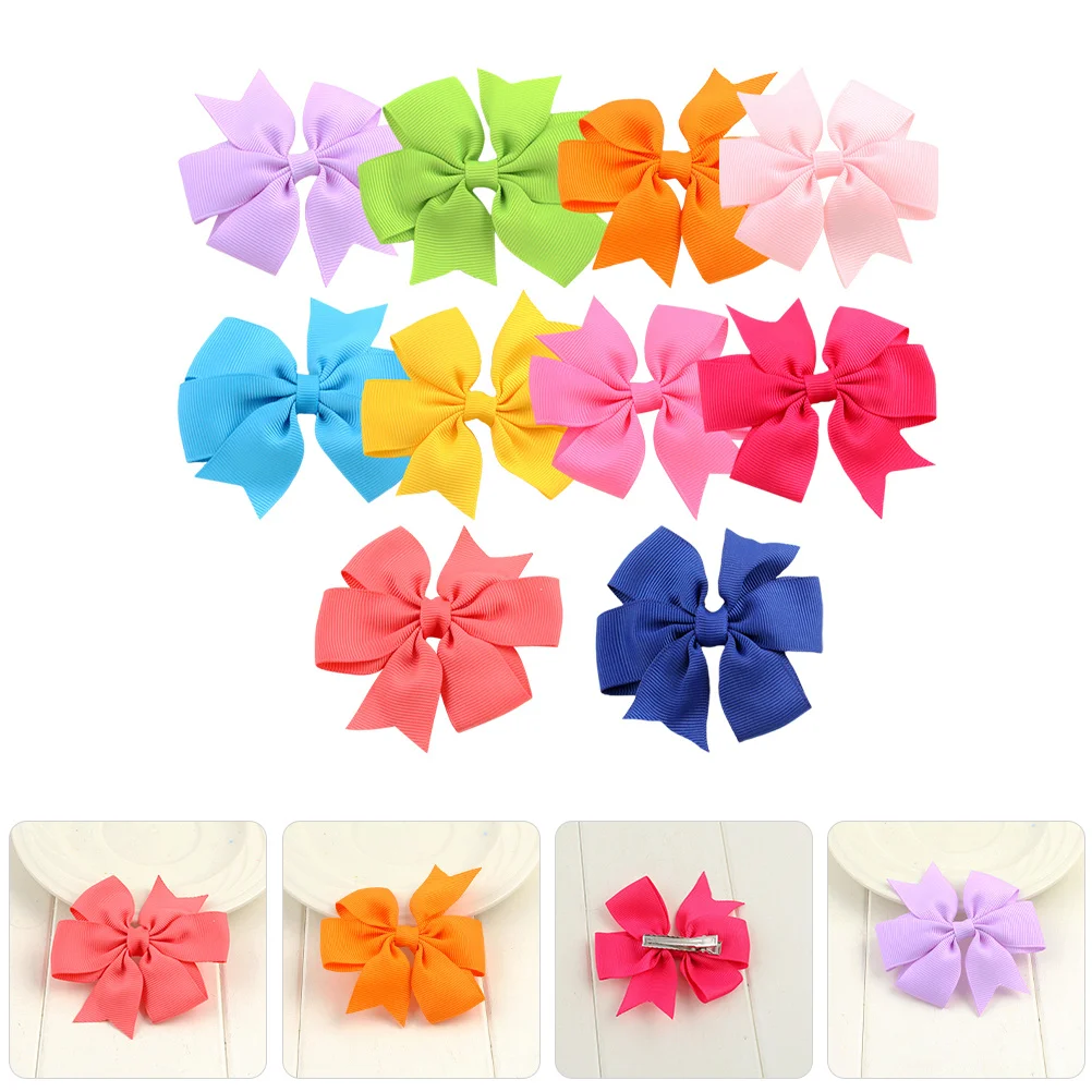 

10Pcs Bow Hair Clips Fashion Small Bows Birthday Engagement Hair Accessories for Women Bows for Bow Clips
