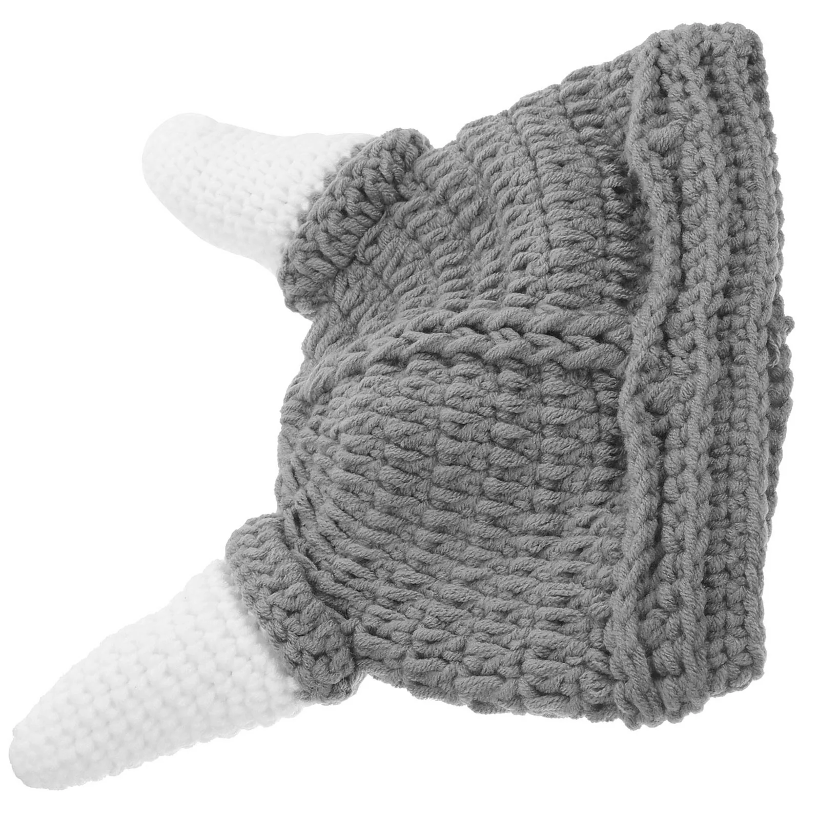 

Kids Hat Premium Material Stretchy Woolen Cartoon Beanie Cozy Warm Crochet Grey Infant Baby Hat for Children