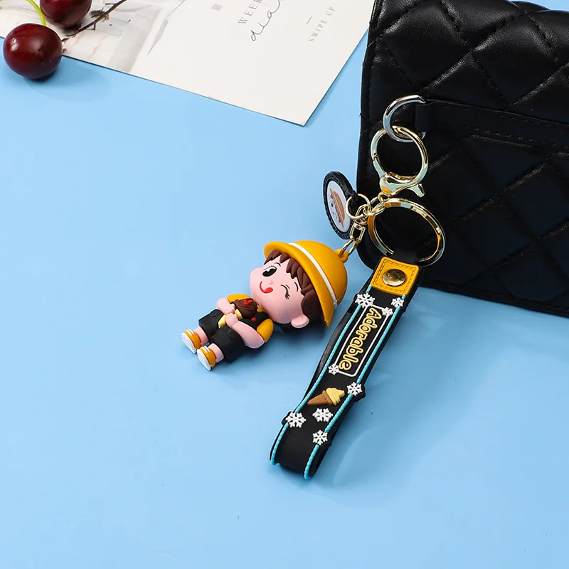 Miniso милая подвеска-брелок для девочек, креативная 3D-фигурка, школьная сумка для пары, подвеска-брелок