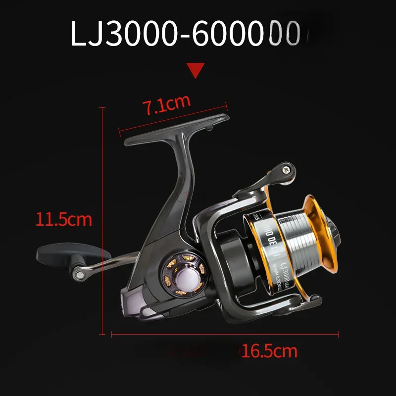 Fishing Reel CNC LJ3000-12000 Rotating 4.0:1/5.2:1 Speed Ratio 20KG Brake Power Remote Casting Reel Saltwater Carp  Accessories