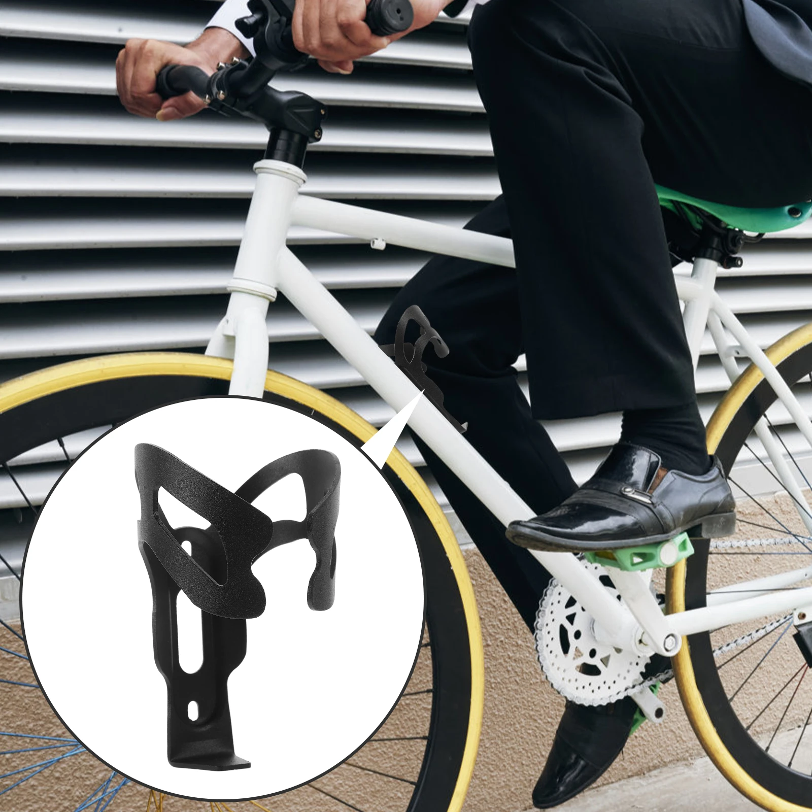 

Aluminum Alloy Water Bottle Holder for Bike Silver Hollow Out Lightweight Durable Easy Installation Bicycle Accessories Outdoor