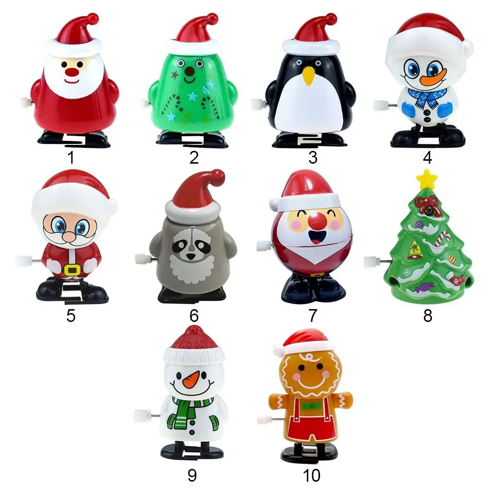 Articoli per feste Pinguino Pupazzo di neve assortito per bambini Ragazzi Ragazze Natale Giocattoli a carica Renna di Babbo Natale