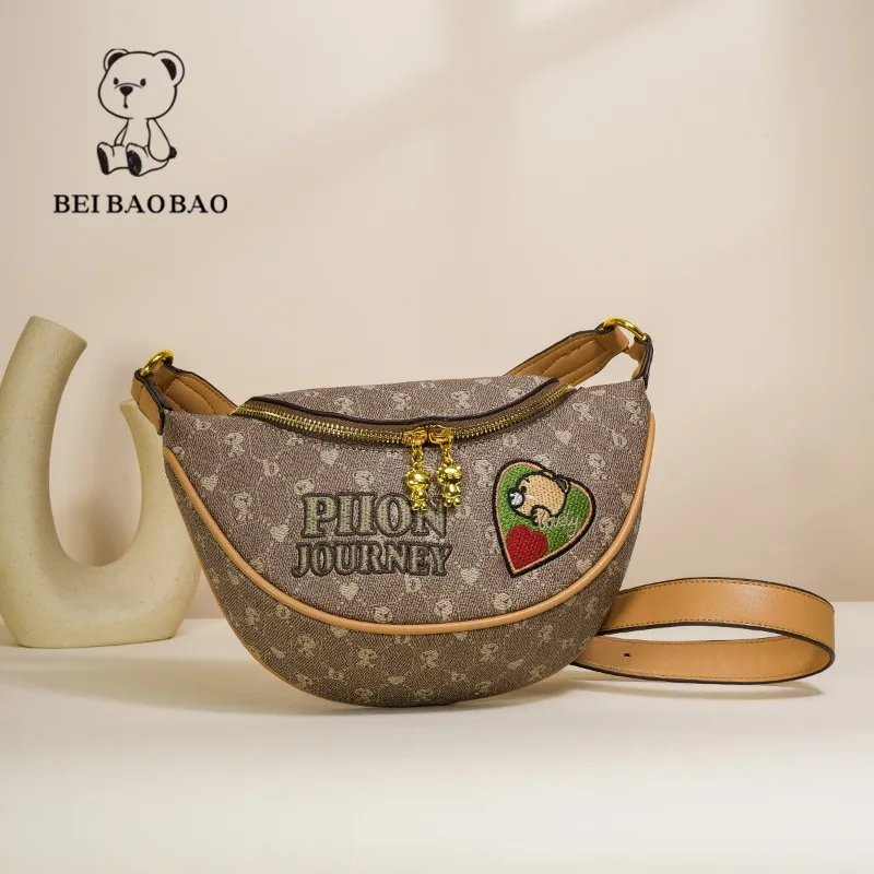 Letnie torebki damskie Beibaobao 2024 nowy modny wszechstronna torba na ramię torba na klatkę piersiowa talia Casual Fashion Crossbody torebki