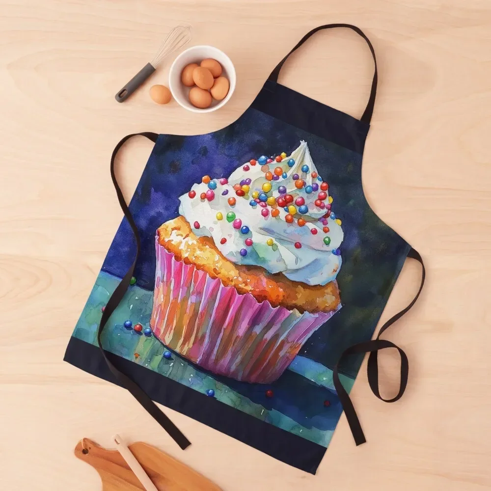 

Cupcake with Sprinkles Apron waterproof for women Kitchen For Men Camping Waterproof Apron