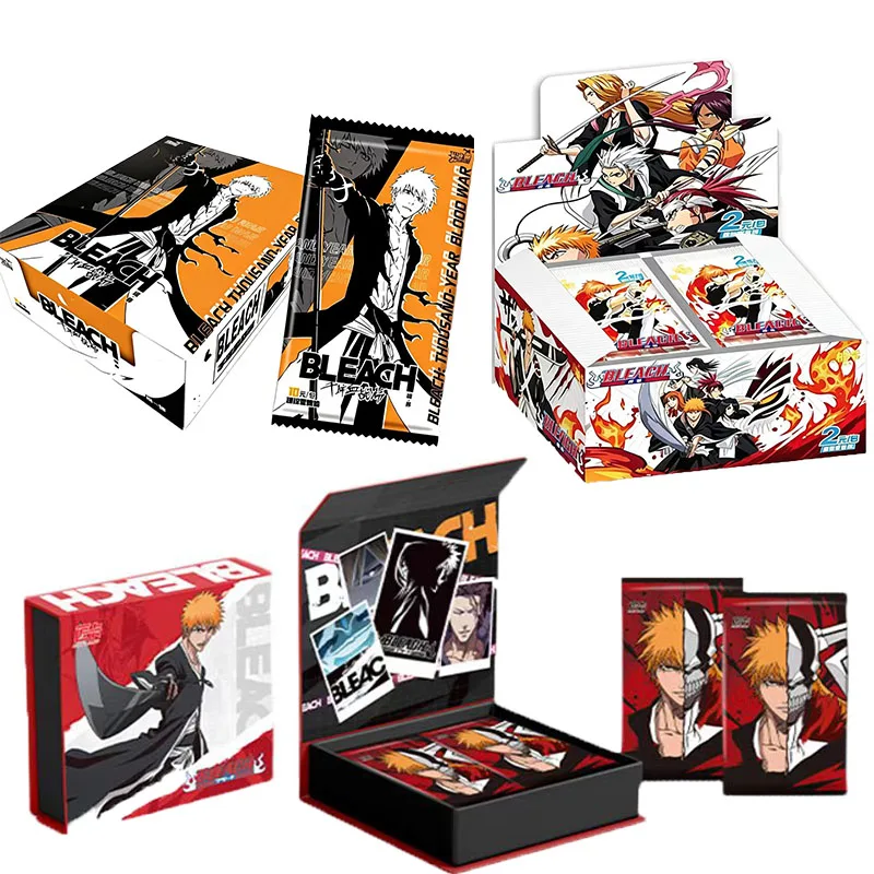 

Bleach Anime Trading Cards Deluxe Edition Rhinestone Cold Stamping Rounded Corner Thickened Card Anime Collection Card Toy Gift