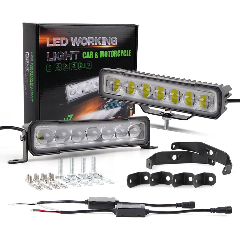 

Super Bright 8Inch Led Work Light Fog Lamp for SUV ATV Truck Electric Bicycle Yacth Strip Light Work Light 12-80V 60W ﻿