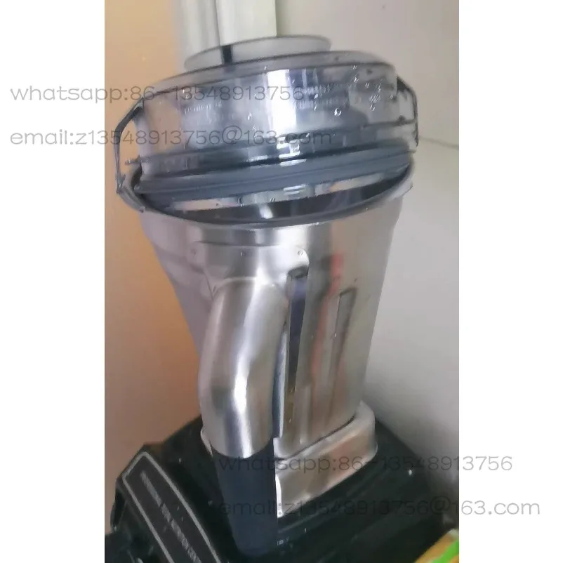 48Oz Stainless Steel Cup with Lid Set Mixing Cup with Cross Knife Holder For Machine Cookers
