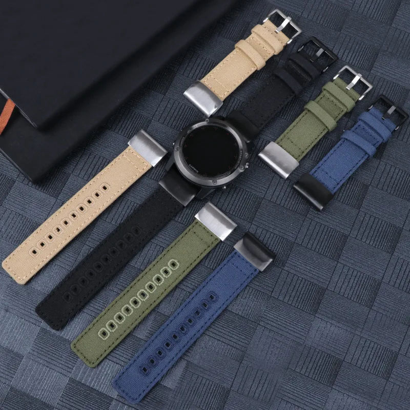 20mm 22mm 26mm Nylon Watch Band For Garmin fenix 9/9 pro/MIP 8 7 6 Nylon Quickfit Sports Wrist Strap EPIX /MK3 /Tactix Wristband