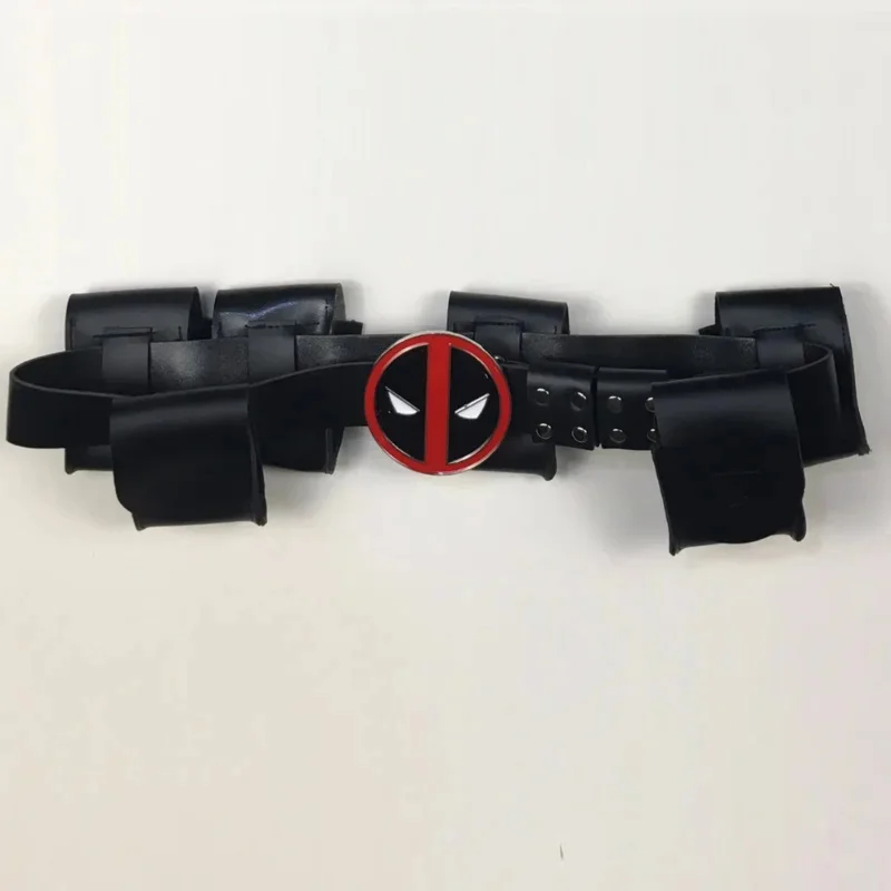 2024 Deadpool Kostüm Cosplay Kinder Erwachsene Anzug Anime Superheld Tod Kellner Verstellbare Gürtel Kostüm Zubehör Halloween Requisiten