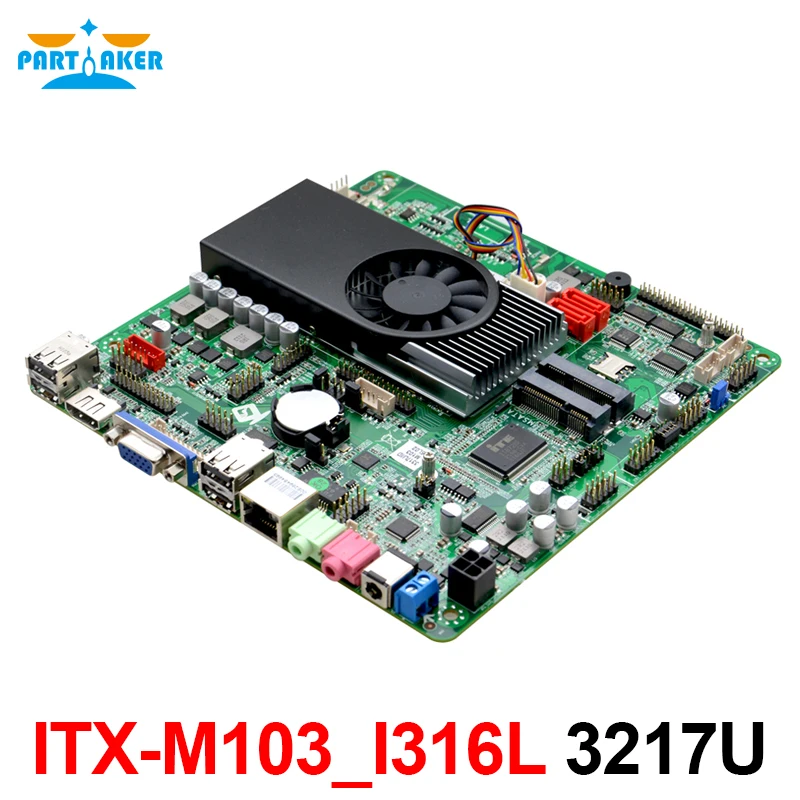 Imagem -05 - Participante Fino Mini Itx Mainboard Itx-m103_i316l i3 3217u Mini Itx Placa-mãe com com