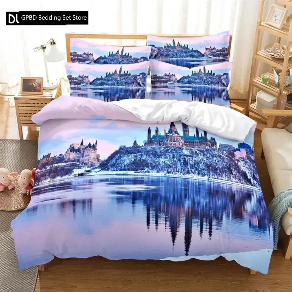 Luxury  New 3DPrint Beauty Digital Bedding Sets Home Bedclothes Super King Cover Pillowcase Bedding Set  bed cover set