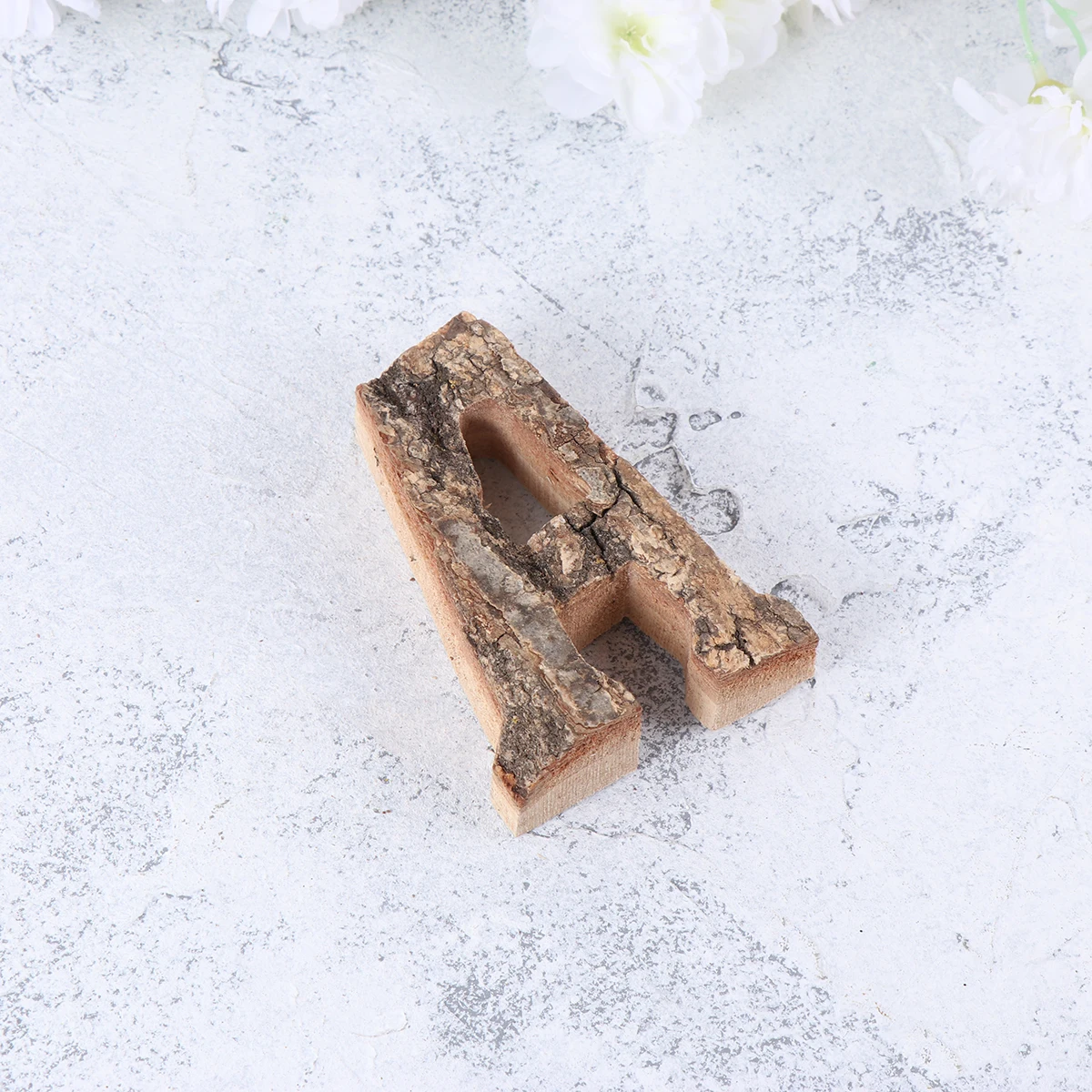 

Natural Tree Bark Alphabet Ornament Vintage Letter Decoration Diy Crafts Gift For Home Nursery Kitchen Living Room Retro Wall