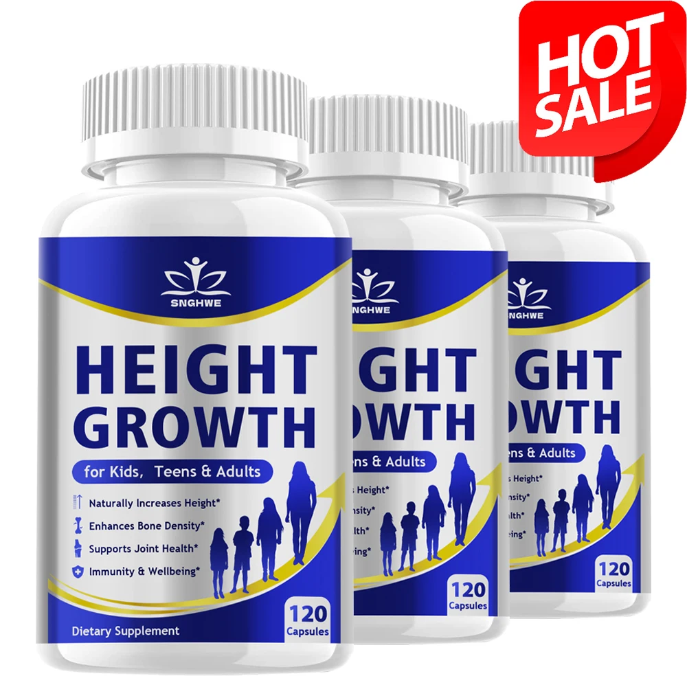 SNGHWE Height Growth Calcium Vitamin D Natural Pure Element Capsules Promote Bone Growth and Healthy Calcium Supplements