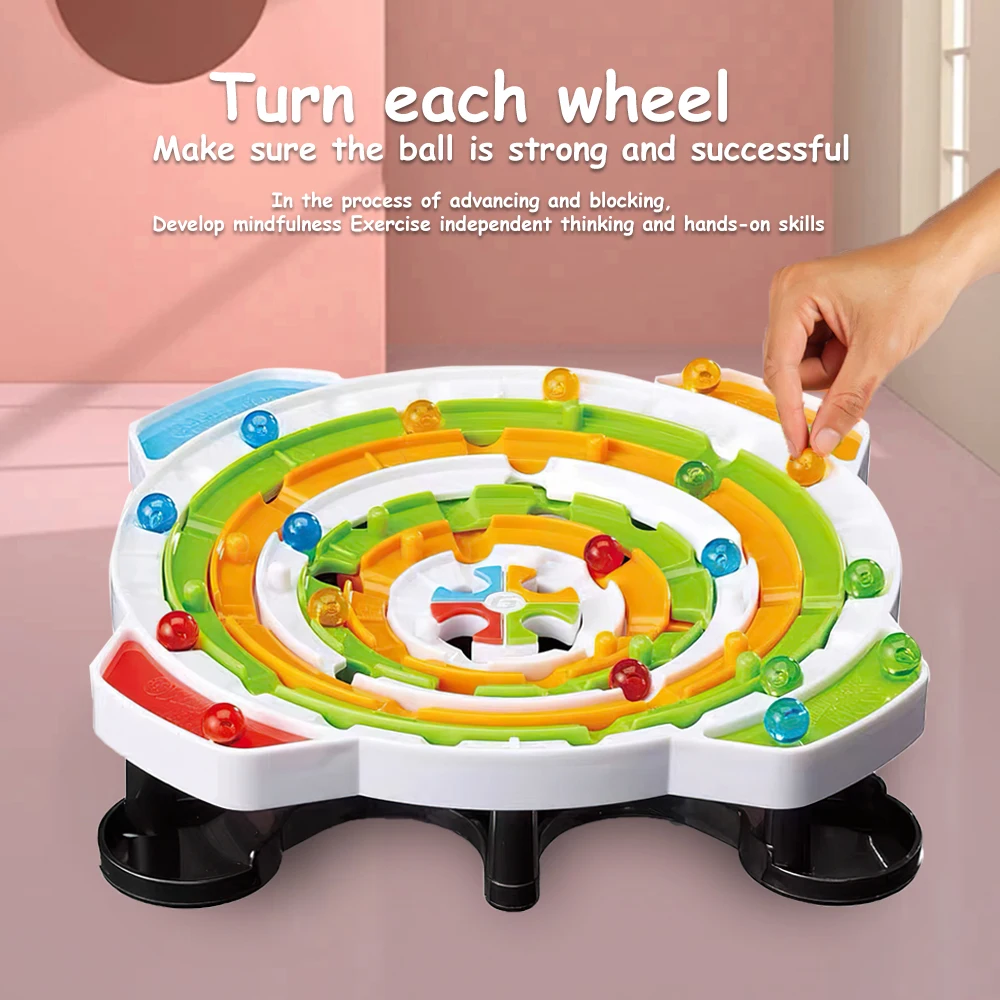 Round Ball Games Parent-child Interactive Puzzle Line Strategy Board Logical Thinking Training Toys For Children's Birthday Gift