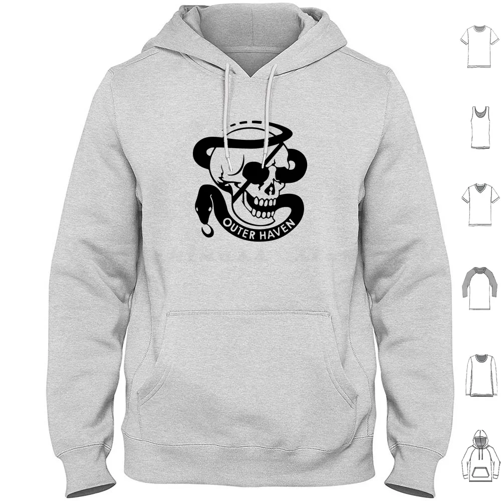 

Mgs Outer Haven Толстовка Хлопок с длинным рукавом Mgs Metal Gear Solid Pmc Private Military Company Outer Haven Guns Of The