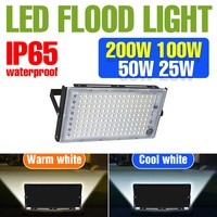 200W LED Flood Light IP65 Waterproof Spotlights Outdoors Reflector Street Lamp Garden Exterior Wall Lighting 25W 50W 100W AC220V