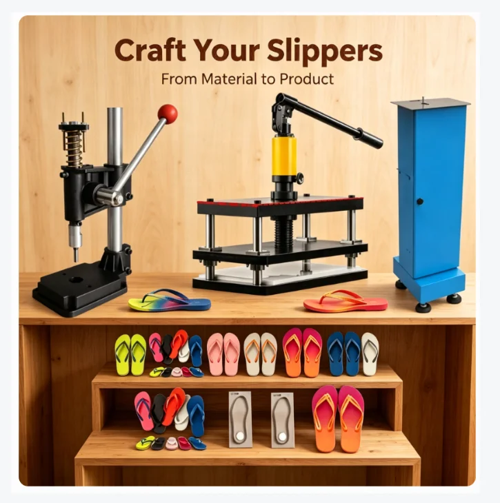 3-in-1 Slipper Making Machine New Flip-Flop and Slipper Strapping Machine for Manufacturing Plants Sandals