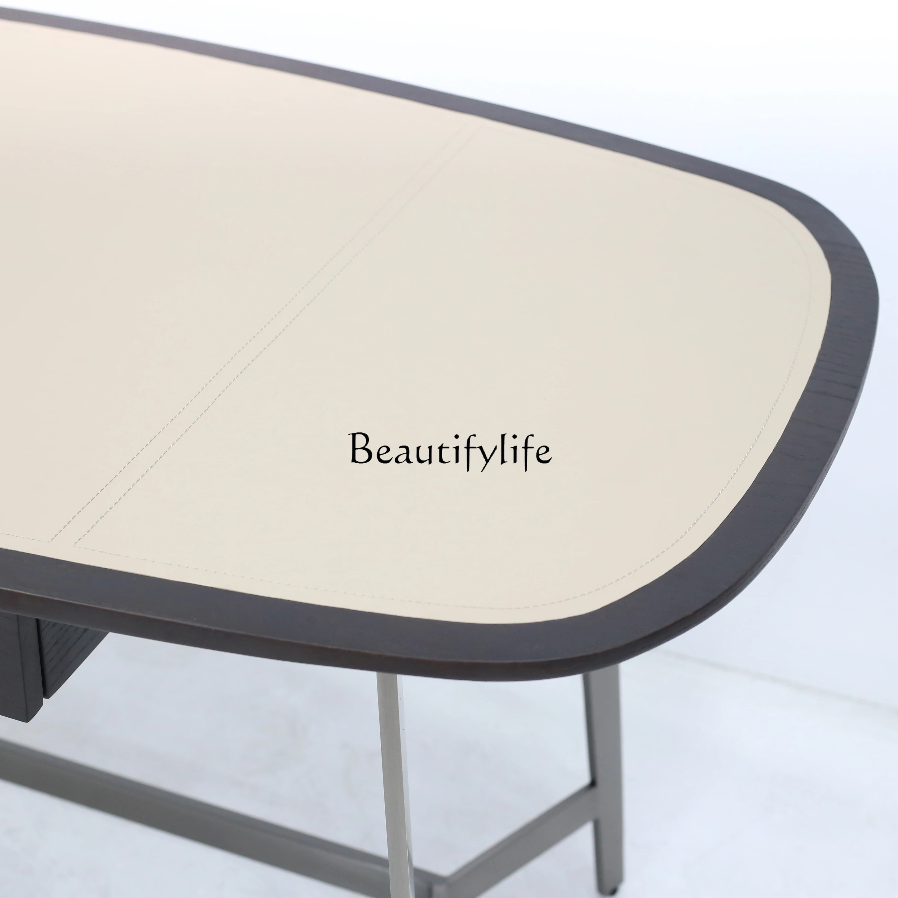 *Italian desk home office desk stainless steel modern simple study desk