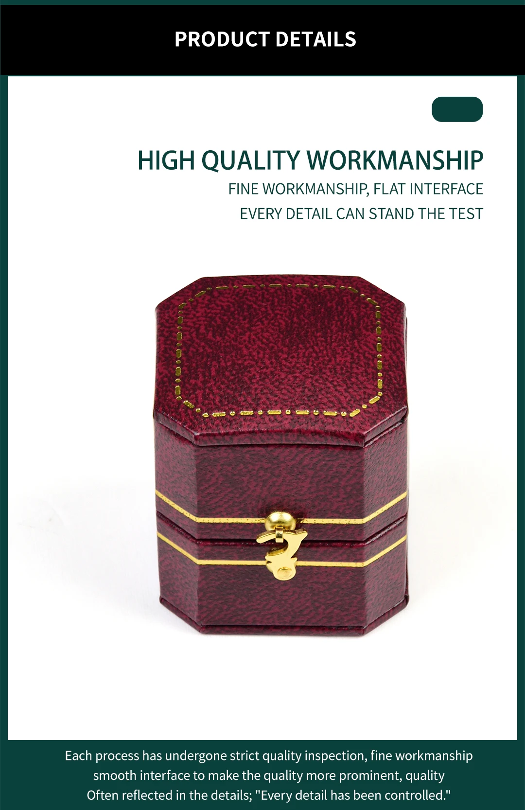 TAIMY Vintage Ring Box Handcrafted Wedding Antique Ring Box Lassical Victorian Style Decor Mini Jewelry Box Ring Storage Case