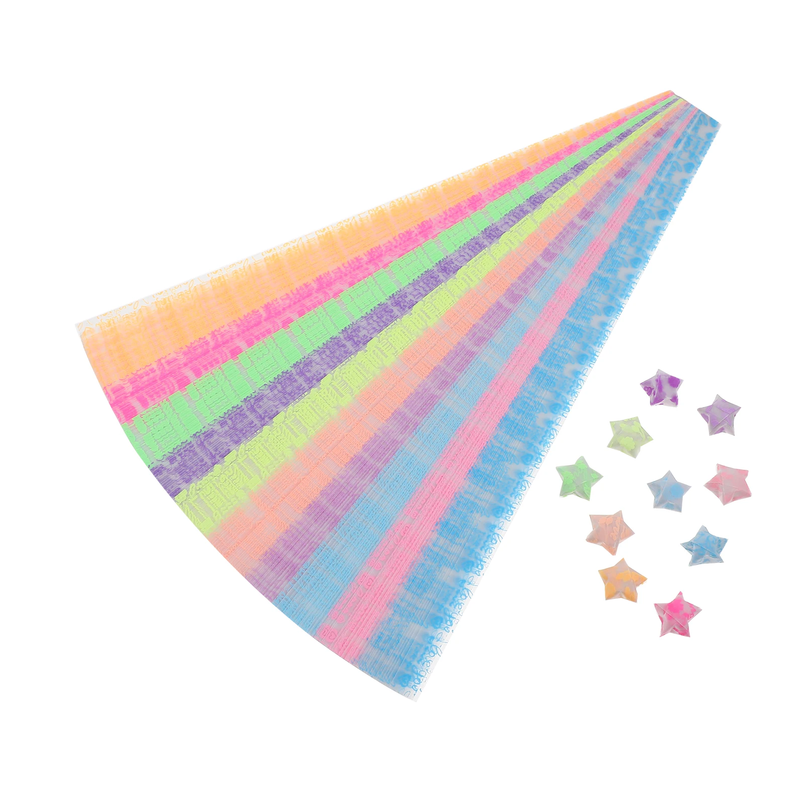 

630pcs Star Strips Glow Noctilucence Paper Strip Stars in Dark Decoration Paper DIY Crafts Luminous Stars Handmade Supplies