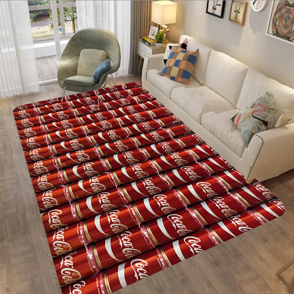 C-Coca-cola Hallway Carpet Non-Slip Laundry Room Mat Laundry Decor Balcony Child Living Room Toilet Rug