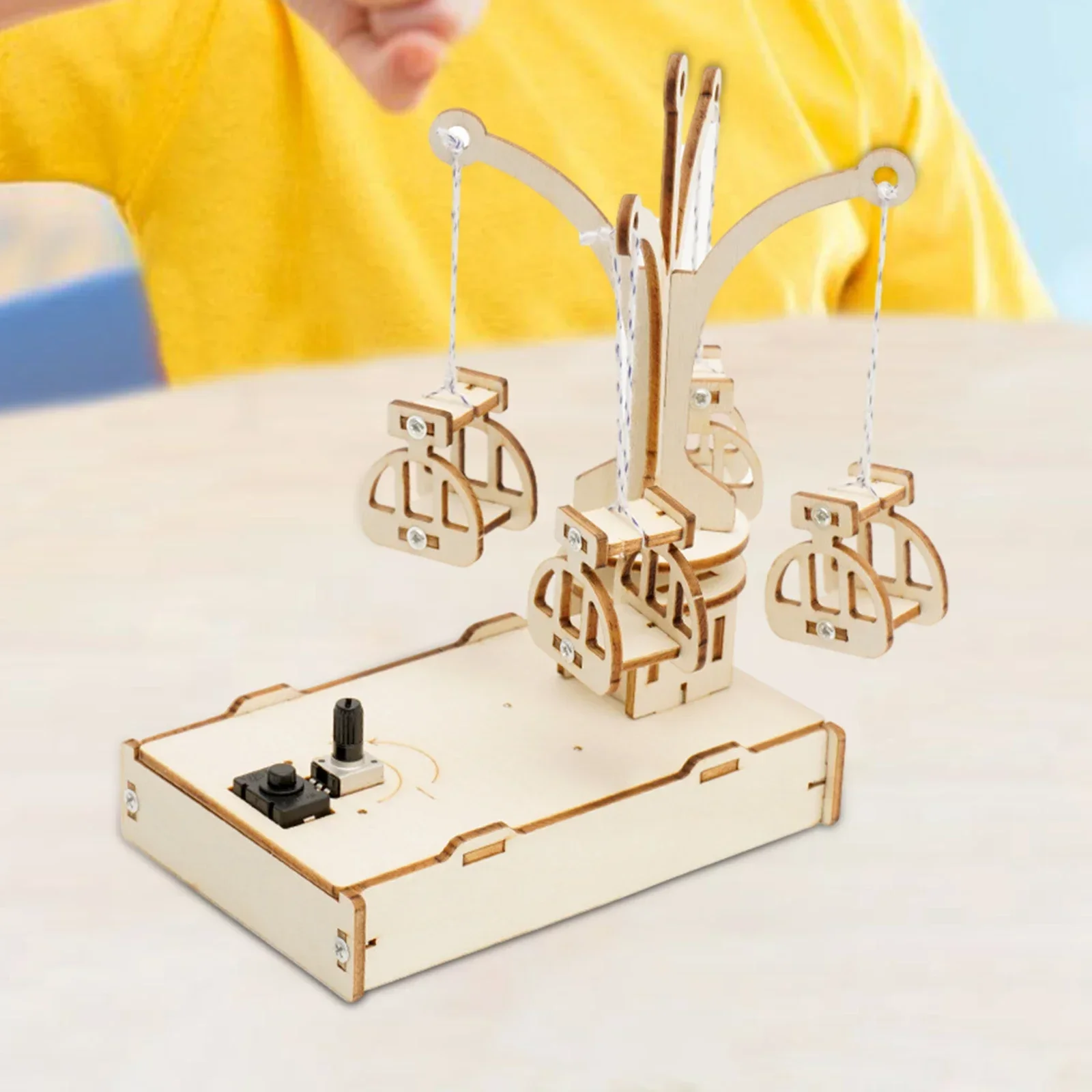 Kits de experimentos de juguete científico, juego de construcción de silla giratoria de madera, silla voladora giratoria para niños y adolescentes de 8, 9, 10, 11 y 12 años