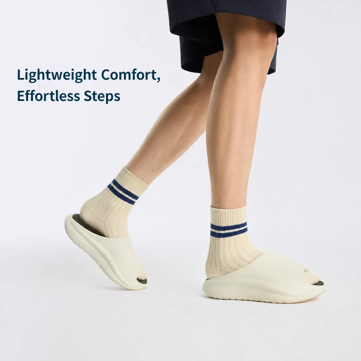 Chinelos Li-Ning Unissex E-SPORTS CLAP Leves e Respiráveis com Salto Grosso, Sandálias Casuais Estilosas e Macias LiNing AGAW007