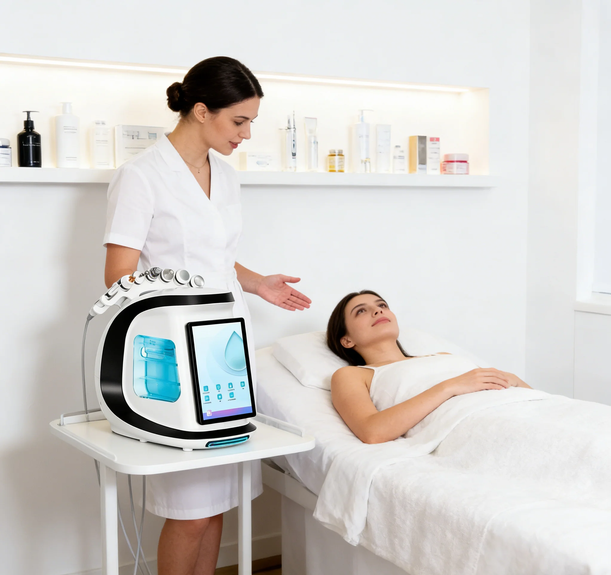 7-in-1 MAX multifunctional facial cleaning and rejuvenation treatment machine exfoliating professional peeling, blackhead cleani