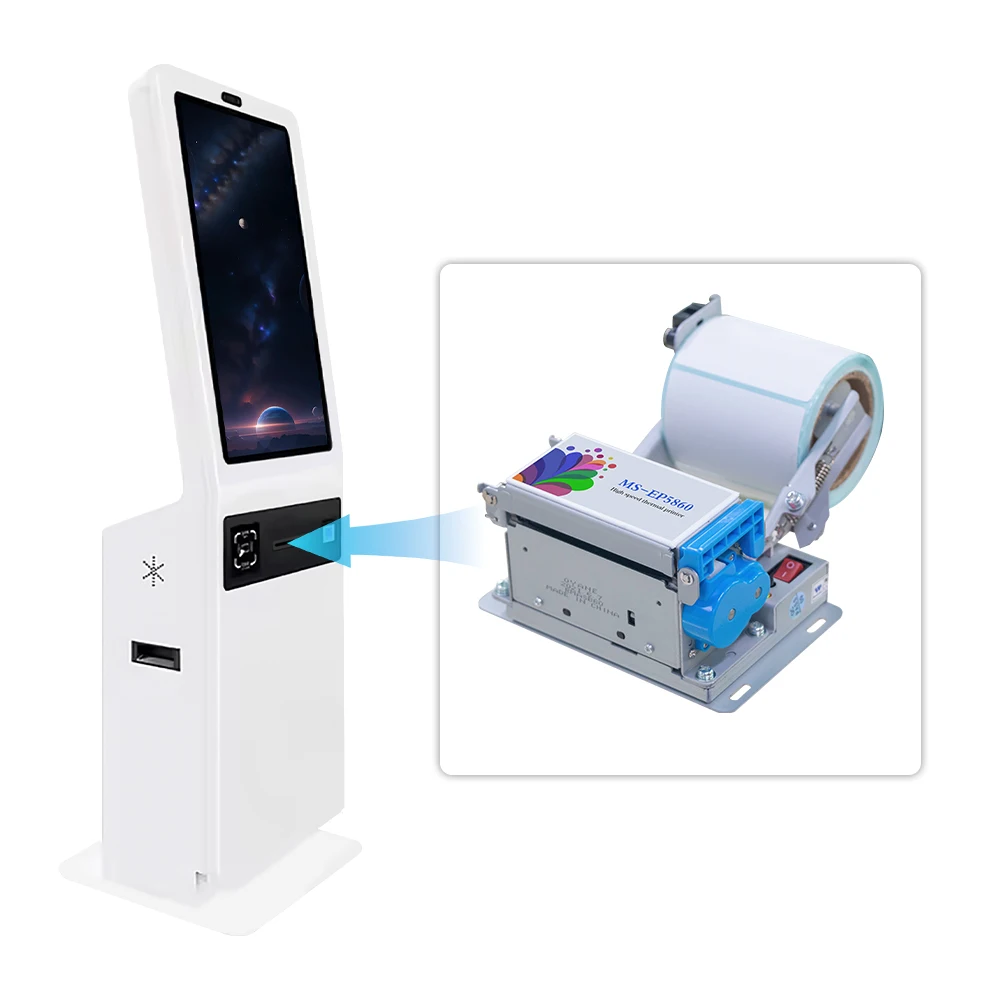 

MASUNG MS-EP5860-B Thermal Label Printer Wireless Blue Tooth Ticket Printing Barcode Printer For Self-service Kiosks