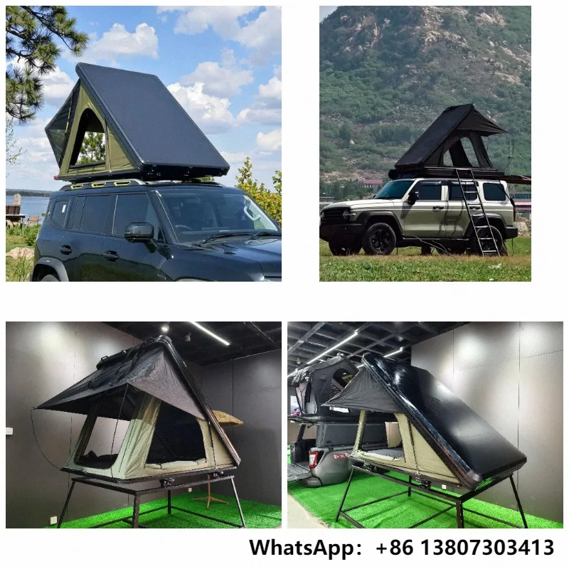 Lightweight Aluminum Roof Tent, Outdoor Camping Pop-up Caravan, Waterproof Function, Pickup Truck Equipped