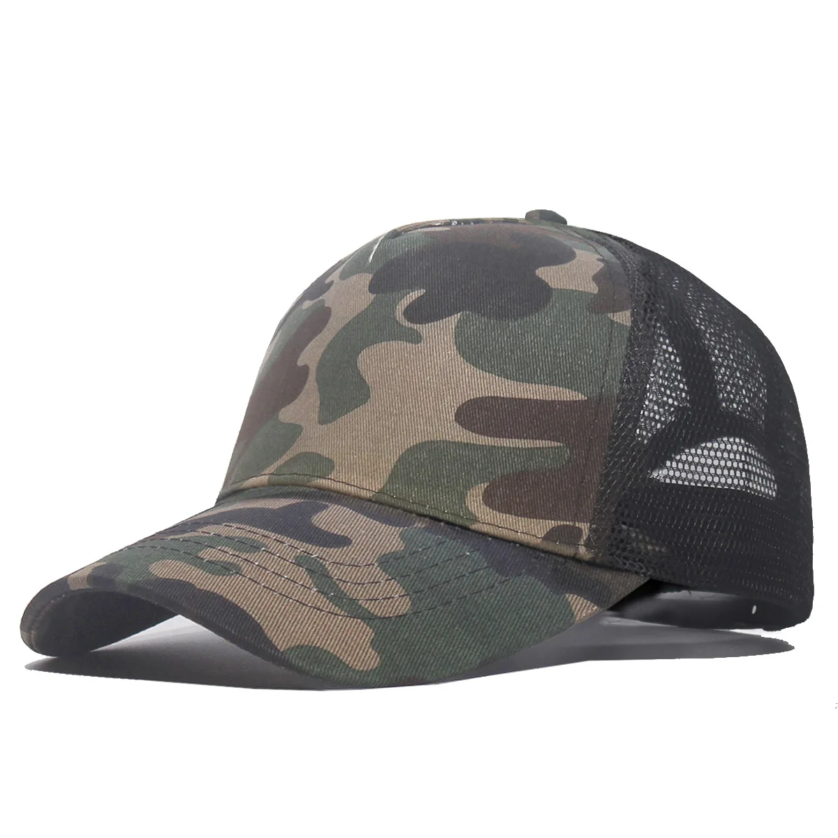 Custom Logo Basic 5 Panel Cotton Hat For Women Summer Sunshade Breathable Mesh Baseball Caps Men Outdoor Sport Truck Dad Cap - Image 6